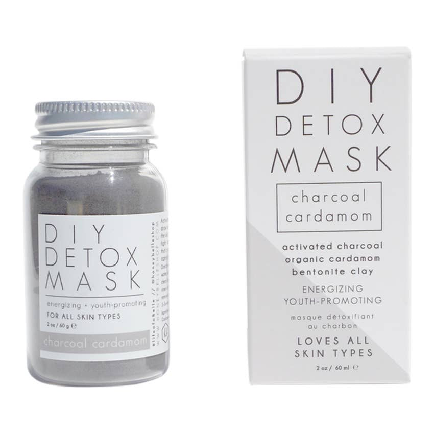 Charcoal Cardamom Detox Face Mask | Natural DIY Facial Mud