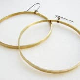 Large Round Hoop Earrings